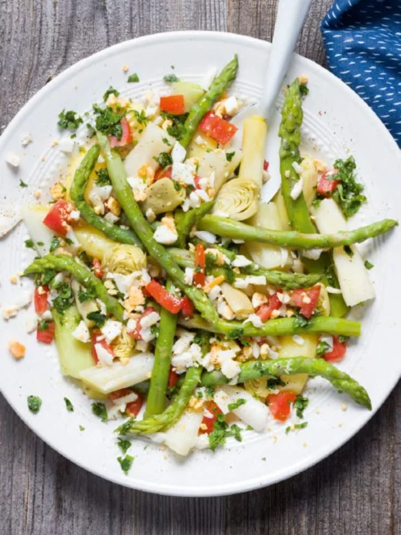 Salada de espargos
