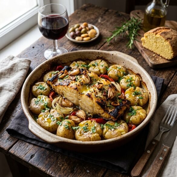 title="Bacalhau Assado com Batata a Murro" Bacalhau Assado com Batata a Murro
